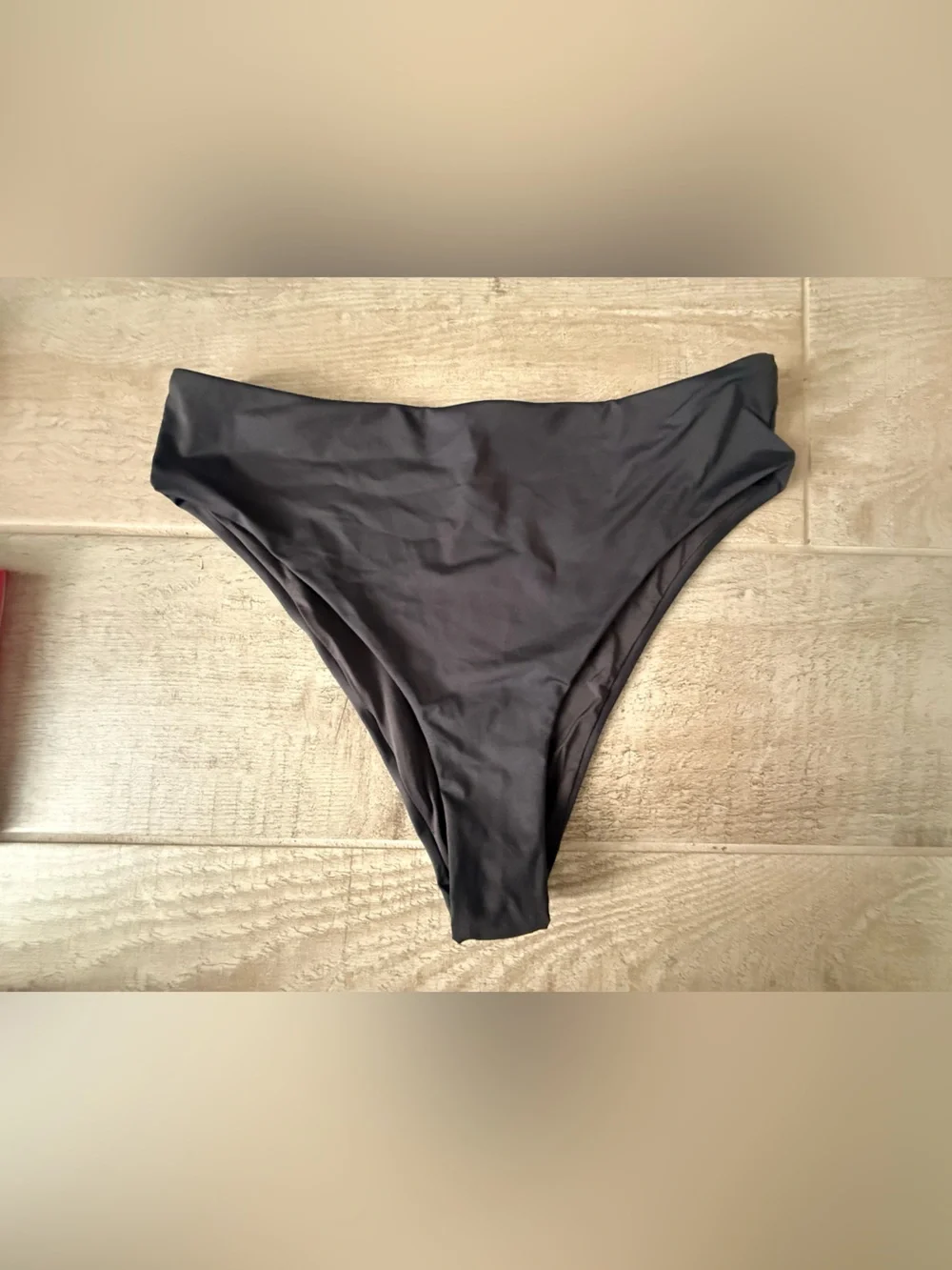 SKIMS Black High-Waist Women's Bikini Swim Bottom